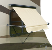 White/White SL Window Awning Hardware