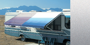 14' Silver Fade Vinyl Awning Fabric