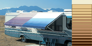 14' Sierra Brown Vinyl Awning Fabric