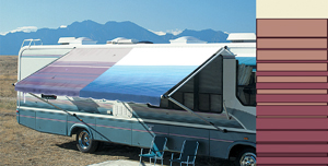 14' Bordeaux Vinyl Awning Fabric