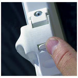 White Awning Travel & Storage Locks