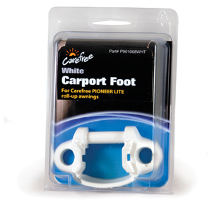 White Pioneer Lite Carport Foot