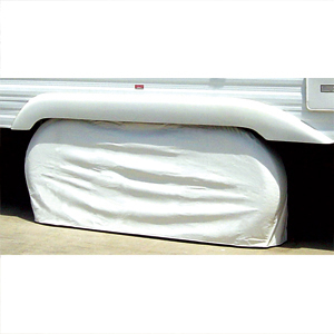 Polar White #3, 27"-29" Double Axle Tyre Gard