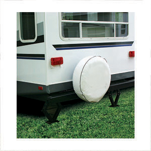 21.50" Size O Arctic White Spare Tire Cover