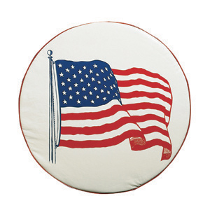 27" Size J Flag Spare Tire Cover