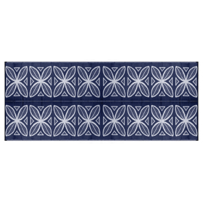 Blue Botanical 8' x 20' Outdoor Mat