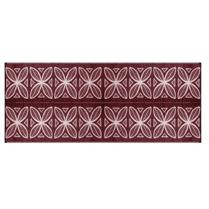 Burgundy Botanical 8' x 20' Outdoor Mat
