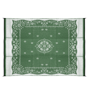 Green Oriental 9' x 12' Outdoor Mat