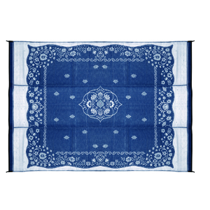 Blue Oriental 9' x 12' Outdoor Mat