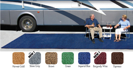 Burgundy Wine 6' x 9' Patio Rug