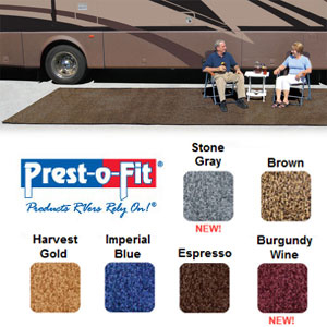 Brown 6' x 15' Patio Rug