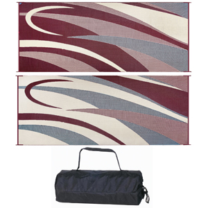 Burgundy/Black Graphic Design 8' x 20' Mat
