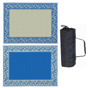 Blue/Beige Artistic 9' x 12' Mat
