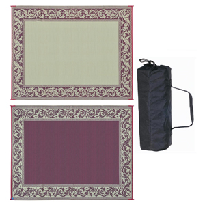 Burgundy/Beige 6' x 9' Classical Mat