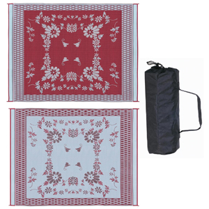 Burgundy 9' X 12' Floral Mat