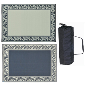 Black/Beige 6' x 9' Classical Mat