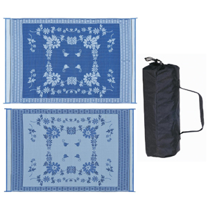 Blue Floral 6' x 9' Mat