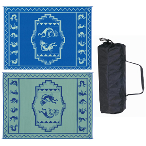 Blue/Green Kokopelli 9' x 12' Mat