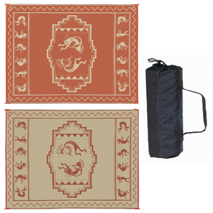 Brown/Beige Kokopelli 9' x 12' Mat