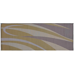 Brown/Gold Graphic Design 8' x 20' Mat