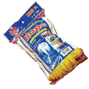 1/4" x 100' Yellow Twisted Rope