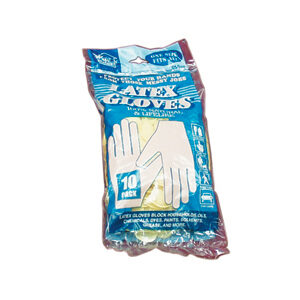 Latex Disposable Gloves, 10/pk