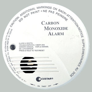 9 Volt Battery Carbon Monoxide Detector