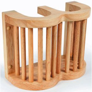 Hardwood Umbrella Holder w/ 2 Umbrellas