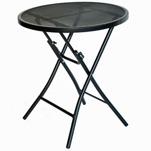 Black Steel Bistro Table