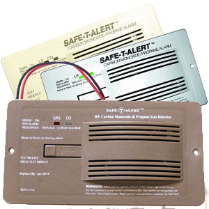 Brown Flush 12V CO & Propane Alarm