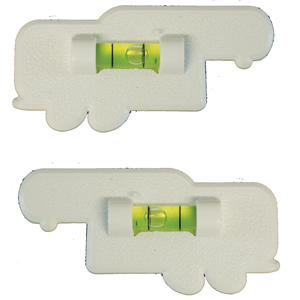 White 5th Wheel Level, 2/pk
