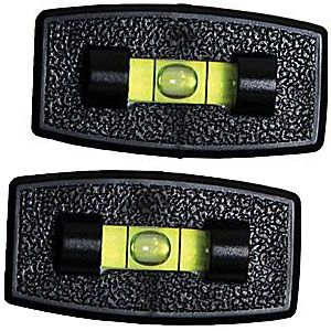 Black Rectangular Stick-On Level, 2/pk