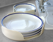 Bright White Stack-A-Plate, set of 2