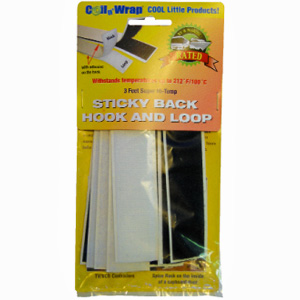 Hi-Temp Sticky Back Hook and Loop, 6/pk
