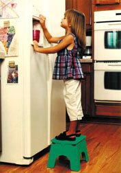 Green E-Z-Foldz Step Stool