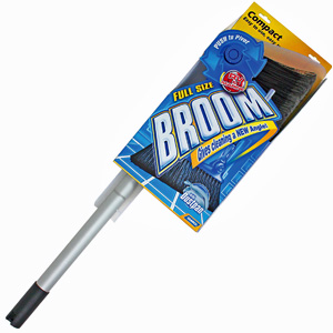 Adjustable Broom w/Dust Pan