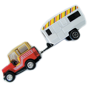 Jeep and Trailer RV Action Toy