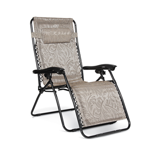 Tan Fern  Padded Large Zero Gravity Chair