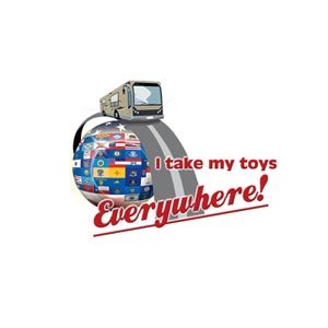 I Take My Toys Everywhere Fun Expressions Decal
