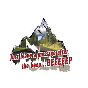 Just Leave a Msg After Beep Fun Expressions Decal