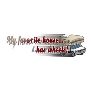 My Favorite House Has Wheels Fun Expressions Decal