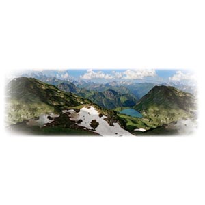 Mountain Scene Mural