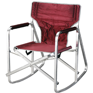 Burgundy Rocking Director's Chair