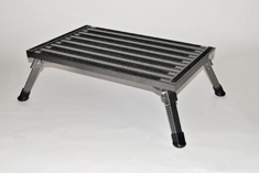 Gray 16" x 24" Folding Safety Step