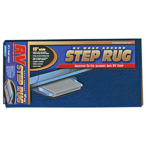 18" Wide Blue Wrap-Around Step Rug
