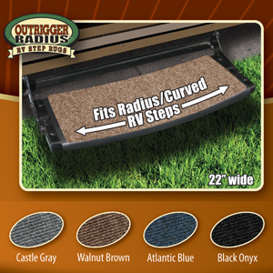 Gray Outrigger Radius Step Rug