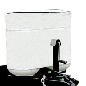 Arctic White Double 20 lb LP Tank Cover
