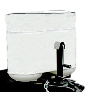 Arctic White Double 30 lb LP Tank Cover