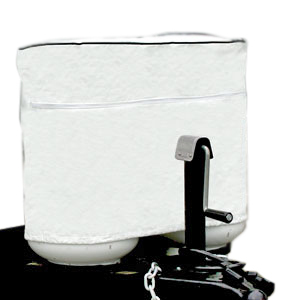 Colonial White Double 20 lb LP Tank Cover