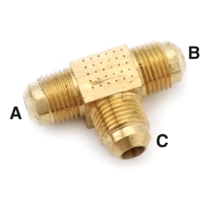 1/2" x 1/2" x 3/8" Reducing Tee